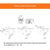 Sturdy Zinc Alloy Soft Close Hinges Accessory for Toy Box Chest Adjustable Lid Stay Tension Safe Smooth Closures 2PCS