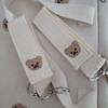 2Pcs Universal Pushchair Clip Baby Stroller Hooks Embroidered Bear Cartoon Hook For Hanging Mommy Bags Diaper Bag Accessories