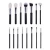 15 Pcs Makeup Brush Set Cosmetic Brushes Makeup Brushes Goat Hair for Eyebrow Eyeshadow Foundation Travel Portable with Pouch