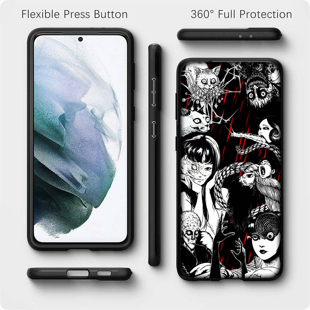 For Samsung Galaxy S24 S23 iPhone 16 15 14 Xiaomi Redmi Note 13 12 11 Plus 9 Pro Max X XR Phone Case Anime Tomie Cartoon Junji Ito OPPO Huawei Cover