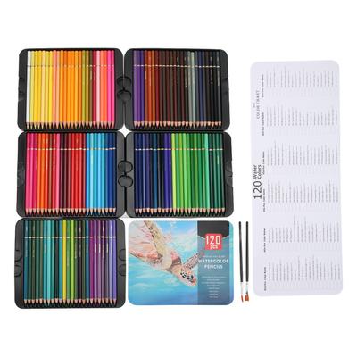 Coloring Pencils 120 Unique Colors DIY Making Interesting Relaxing Compact Portable Durable Pencil