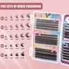 Diy Single Tuft Of Hair Mixed Large Capacity Eyelash Book Natural Thick D Song Segmented False Eyelashes