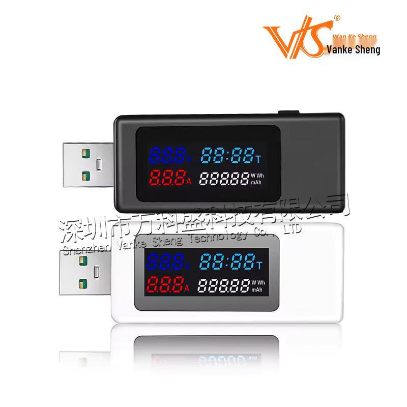 KWS-V30 120W USB Tester with Color Screen: Voltmeter & Ammeter