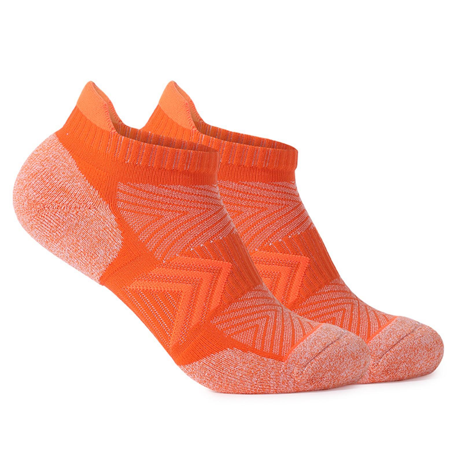 

Women s Running Socks Padded Sports Socks Ankle Socks Breathable Cotton Socks M помаранчевий