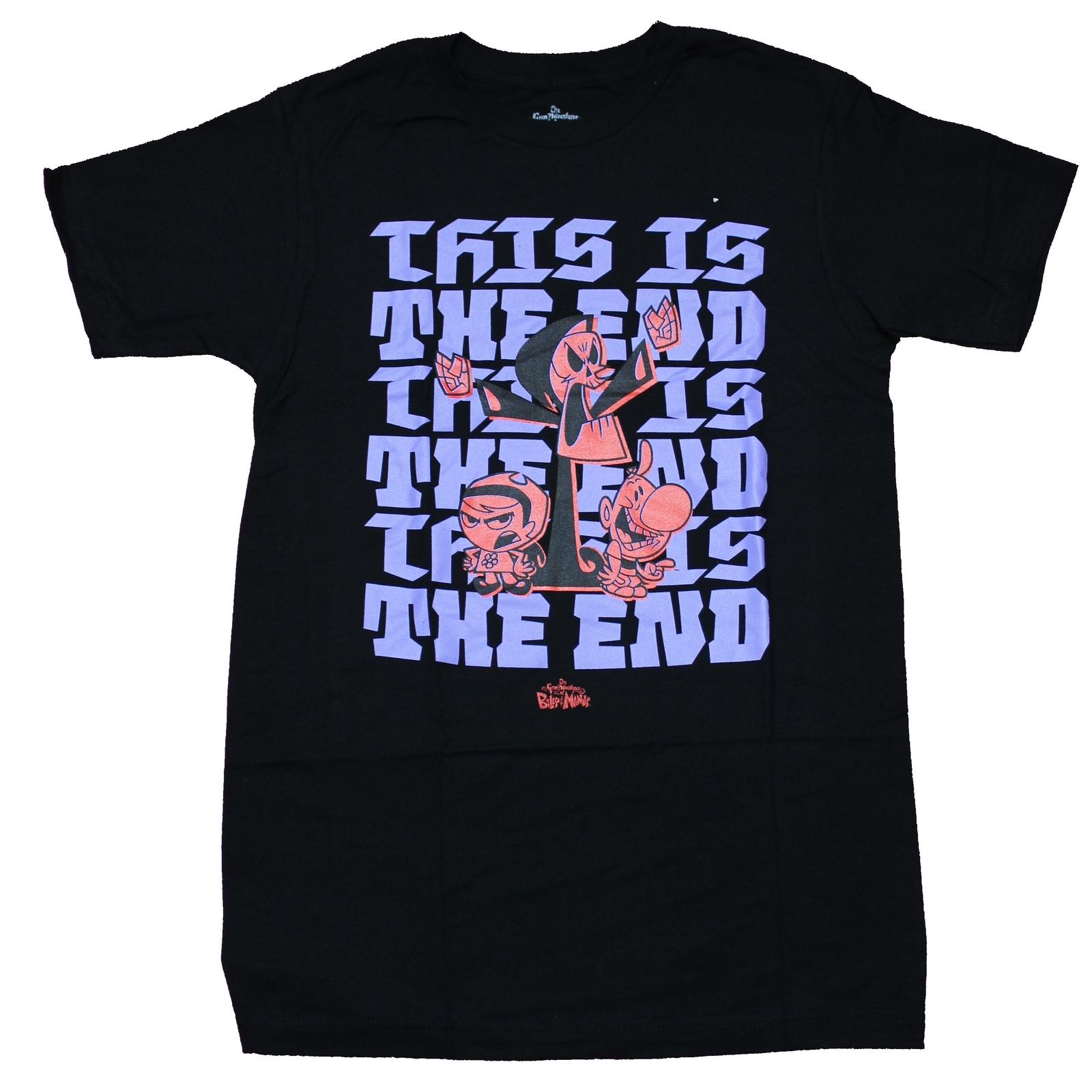Grim Adventures of Billy & Mandy Adult New T-Shirt - This is The End XL