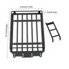 Metal Luggage Carriers Luggage Rack and Ladder Remote Control Car Decoration for 1/18 Offroad Car Model Vehicle Part Kits