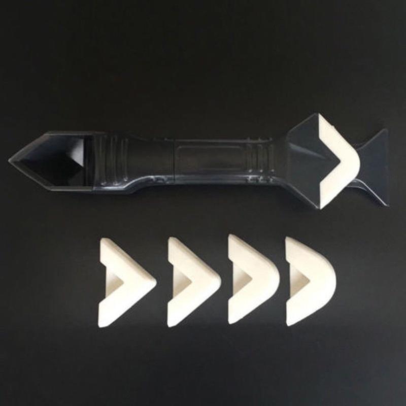Versatile 3-in-1 Silicone Sealant Tool Kit Featuring Stylish Design And Organized Storage For Easy Use