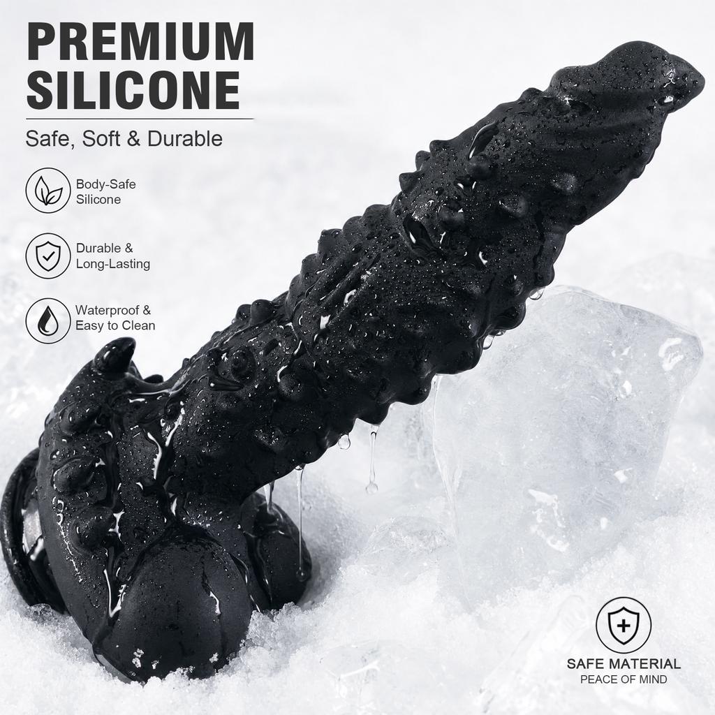 New Black Alien Dildo S/XXL Huge Anal Butt Plug Monster Dildo Thick Big Dick Vaginal G-Spot Massage Dilator Sex Toys for Men Women Clitoris Stimulator
