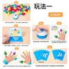 Children'S Early Education Puzzle Thumb Hat Game Left And Right Hand Training Color Cognition Thinking Game