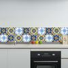 6Pcs 20x20cm Self Adhesive Tile Sticker Waterproof Oil Proof Wall Decor for Kitchen Decor