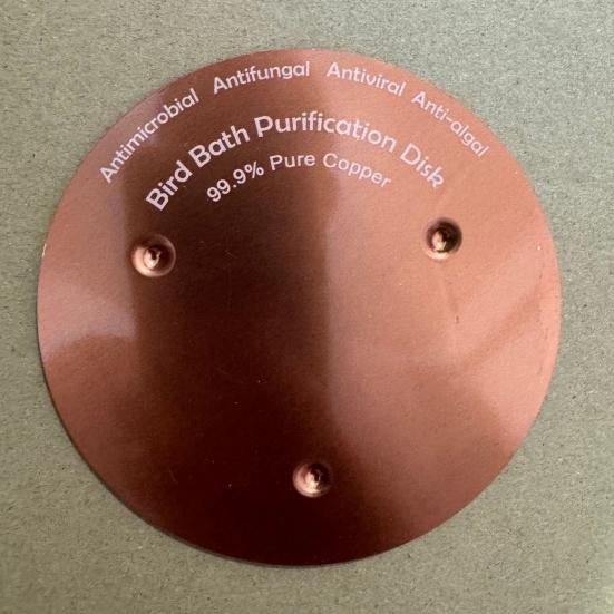 Hummingbird Bath Copper Disk Easy To Use Universal Fit Pure Copper Cleaning Disk with Triple-Point Support