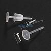 HX6F Creative 100 Set Clear Earrings Ear Studs Piercing Retainers for Women Men