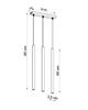PASTELO 3 White Hanging Lamp
