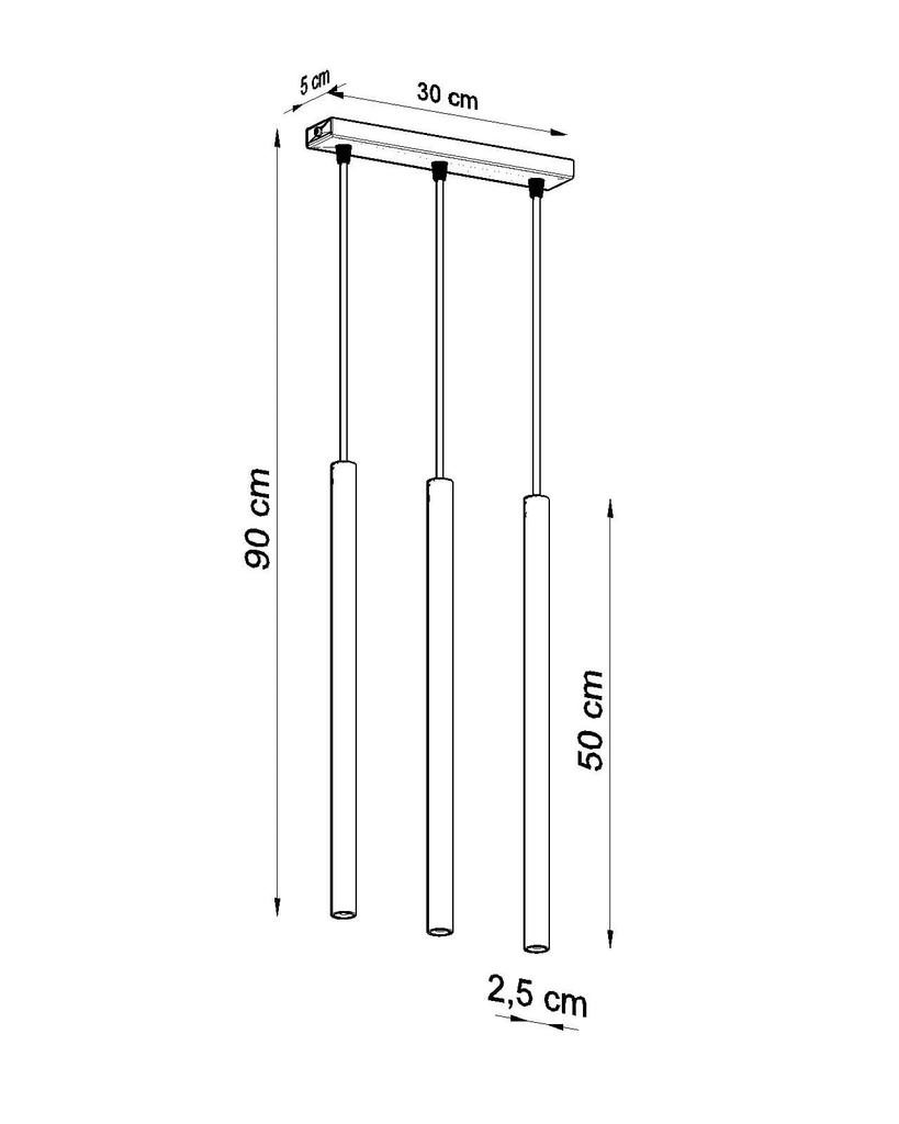 PASTELO 3 White Hanging Lamp
