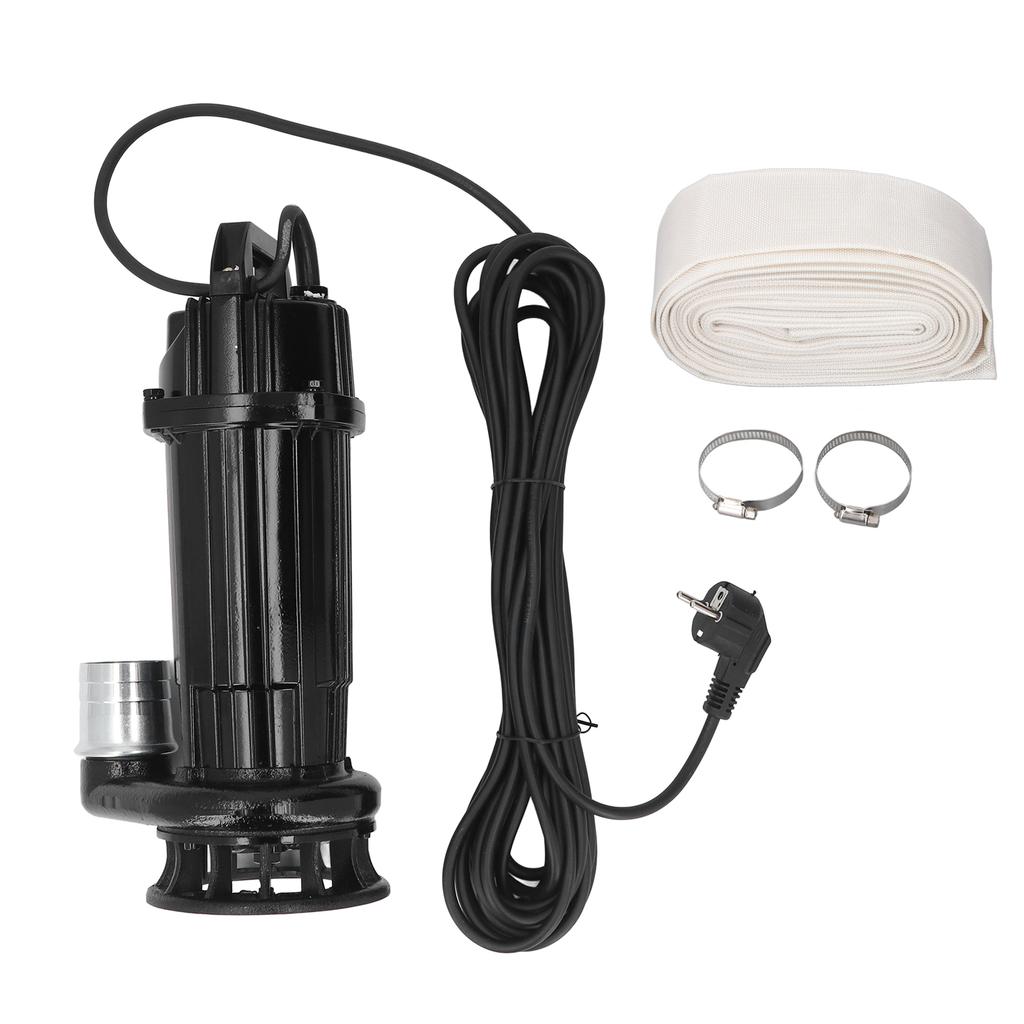 Kit de sistema de corte de águas residuais submersíveis de ferro fundido para bomba de esgoto 12m3h 50mm de diâmetro de saída com 10m
