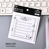 Kawaii Stationery High Quality Self Adhesive Reminder Feline Sticky Notes Portable Black White Notepads For Office Students Home