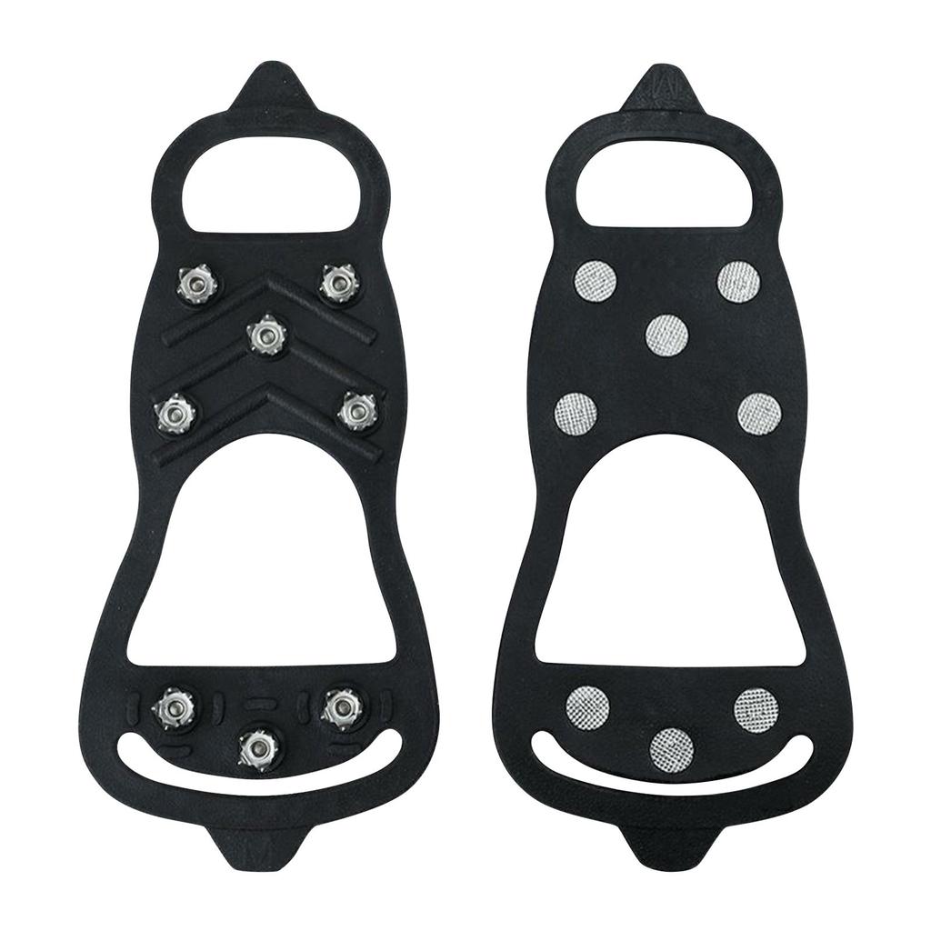 New Ice Snow Traction Cleats Grippers Ice Cleats For Shoes And Boots, Climbing Crampons With 8 Steel Studs For Ice Sport Walking Running Hunting