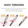 Set de ace de cusut manual pentru bricolaj, 12 buc. Cutie din lemn Suport pentru ace de cusut Tub de depozitare din piele, pentru tricotat, broderie, recipient pentru ace de reparare