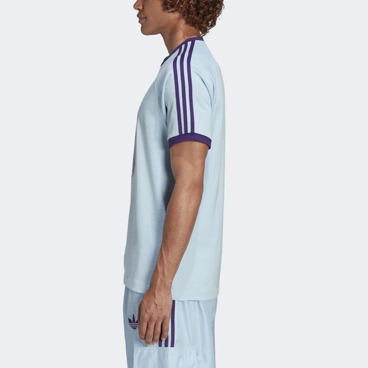 Adidas Originals Kerwin Frost Collaboration Cartoon Print Sports Short Sleeve T-Shirt Men Tops Powder-Blue HB7424