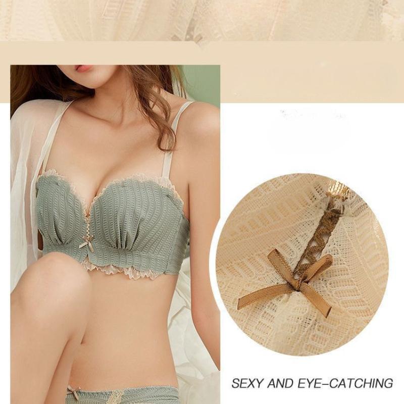 Fashion Sweat Underwear Girls Ruffles Lace Bras Sling Backless Lingerie For Women Sexy Bras