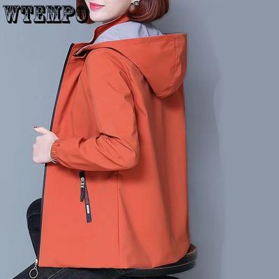 Spring Autumn Trench Coat Women Hooded Slim Ladie's Windbreaker Tops Plus Size Jackets Mujer Women Coat Top