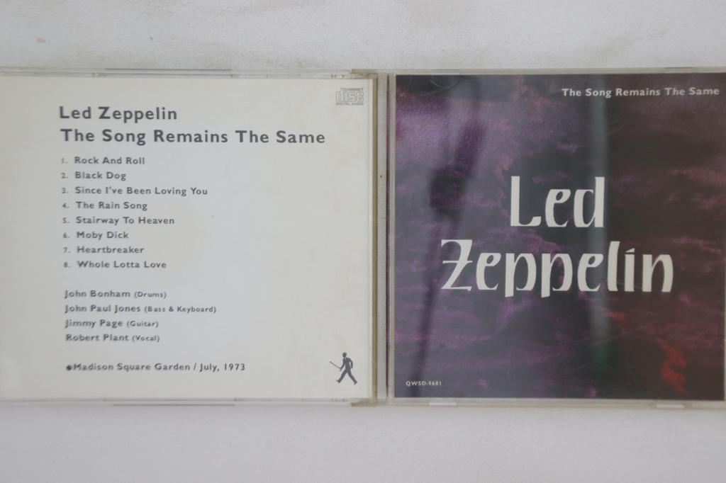 CD LED ZEPPELIN - Song Remains The Same QWSD9601 NOT ON LABEL 1993 Unknown Rock Used
