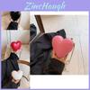 Cute Mini Heart Shaped Shoulder Sling Bag For Women In Colorful Pu Material