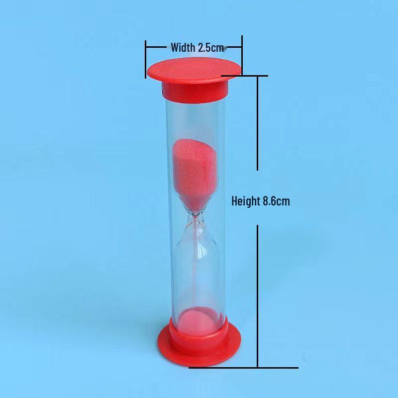 Hourglass Timer Set: Durable Creative Quicksand Toy for Kids with Toothbrush Accessories.