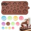 Kitchen Gadgets for Baking Silicone Button Chocolate Mold, Non-Stick Candy Making Tray with 3 Sizes, Easy Release Molds Heat Resistant