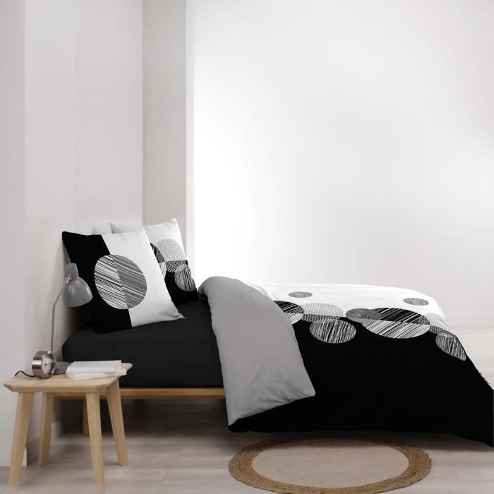 Housse de couette - Boule de stormi - 220 x 240 cm - 100% Coton - 2 Taies - Oeko-Tex®