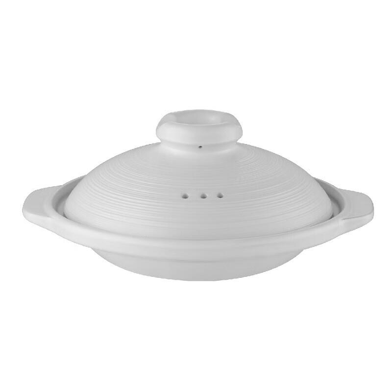 IKTN Commercial Shallow Ceramic Casserole Pot