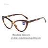 Large Oversized Reading Glasses for Women Men Fashion Retro Far Sight Eyeglasses Trendy Popular Cat Eye Anti-blue Presbyopia