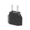 Steckdosenadapter Typ C auf Typ 1 für Haushalts-Rund-zu-Flachstecker Hoch für Haushalts- und Internationale Schwarzer Stecker, A, Packung, Verwendung, 125-250V 6A,