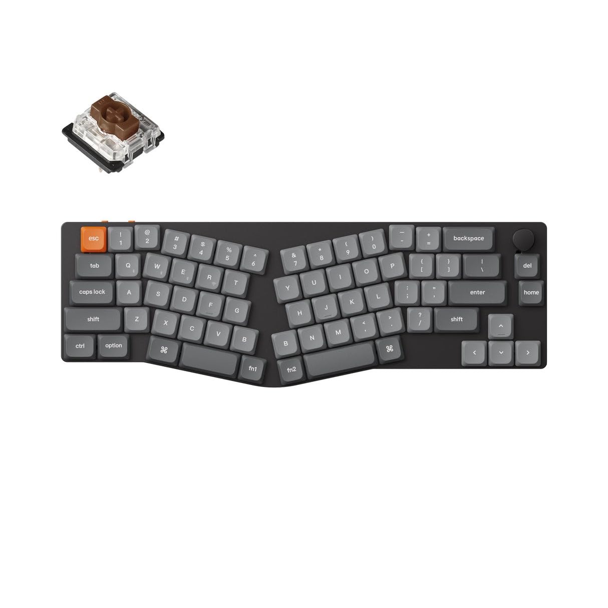 

Keychron K11 Макс Alice layout QMK бездротовий настроюваний механічний US White LED низькопрофільний Gateron механічний Mac Windows сумісний профіль Gateron