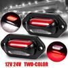 2x License Number Plate Light Lamp 12V 24V Car LED License Plate Rear Tail Light