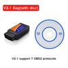 Bluetooth ELM327 OBD2 Code Reader Scanner V1.5/V2.1 Car Diagnostic Tools For Android/iOS/Windows 16PIN Interface Automotive
