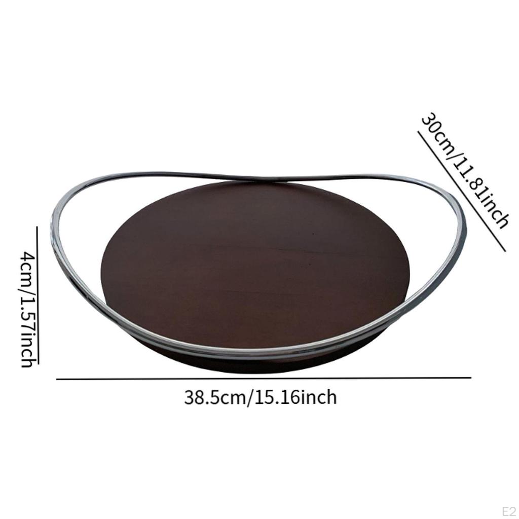 Dinnerware Serving Tray with Handles, Teapot And Cup Organizer, Ideal for Living Room