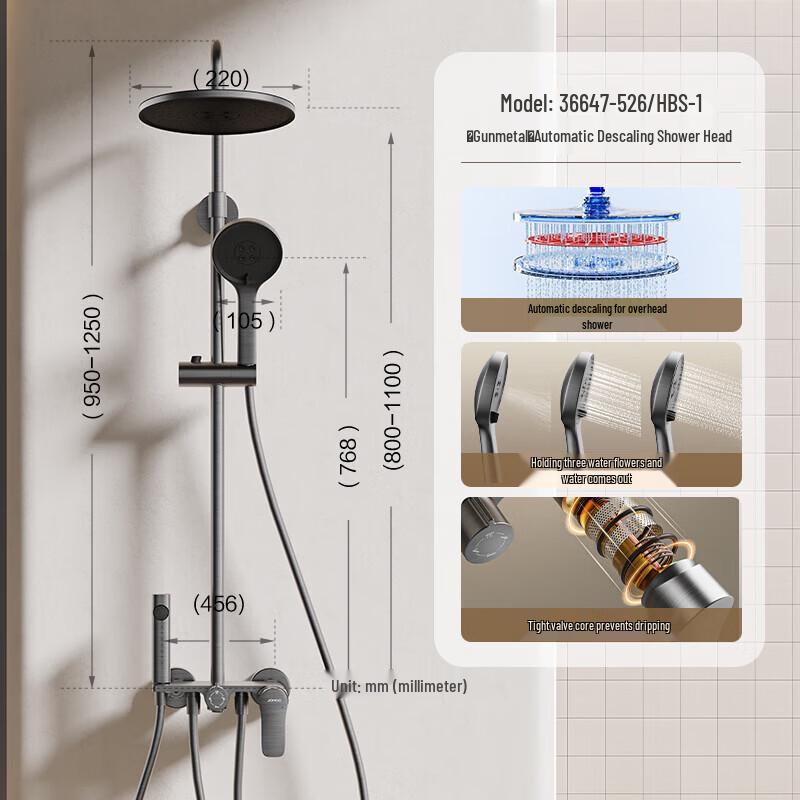 JOMOO Pressurized Shower Faucet Set