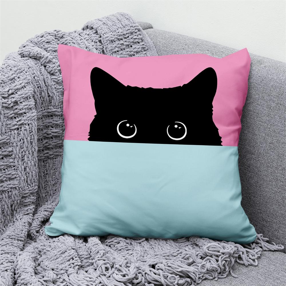 Juste De Coussin En Velours Animal Floral, Taie D'oreiller Décorative, Oreiller Pour La Maison, Canapé, Chambre, Voiture, Loup, Vache