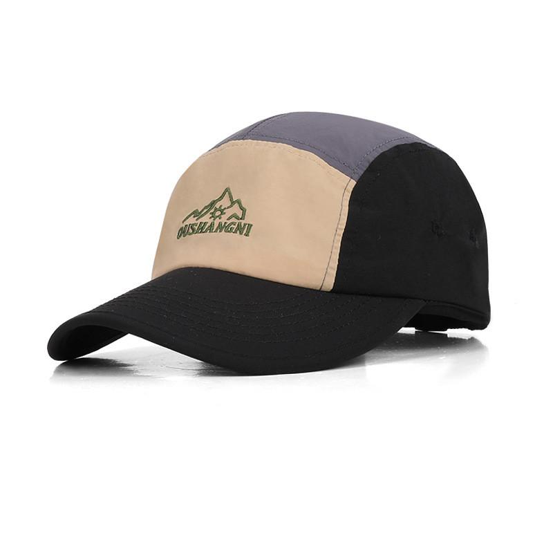 Summer Outdoor Sunscreen Cap With Embroidered Letter Design Waterproof Breathable For Commuting