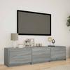 TV Stand with LED Lighting Grey Sonoma 165 X 34 X 40 Cm