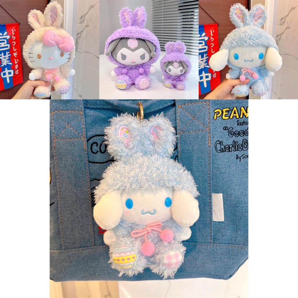 Serie Sanrio Kuromi Melody Cinnamoroll Bambola di Peluche Giocattolo Morbido Fatto a Mano Per Fan di Anime