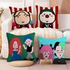Cute Cartoon Couple Home Decor Pillow Case Sofa Living Room Bedroom Headboard Backrest Cushion Square Cushion