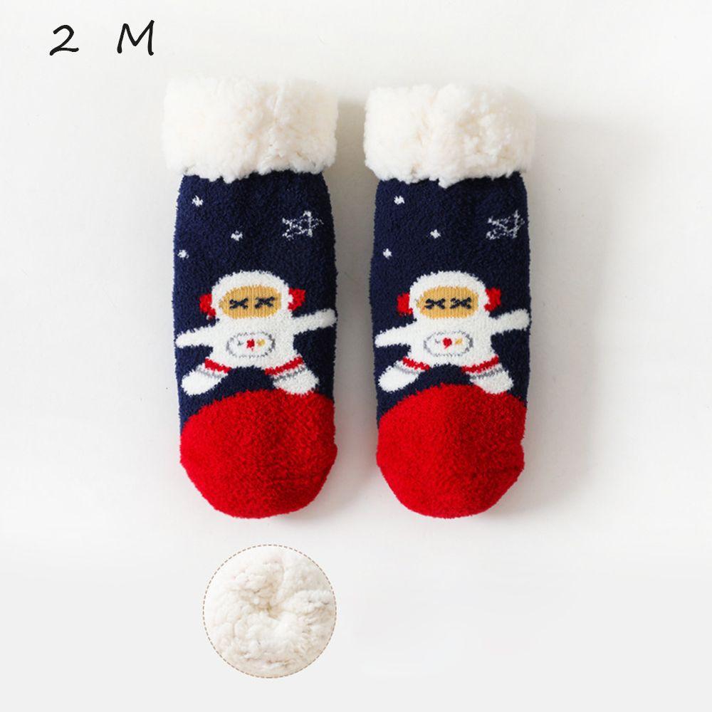 Cotton Cartoon Floor Shoes Lamb Velvet Sock Autumn Winter Socks Baby Socks Children's Floor Socks