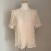 O-neck Short Sleeve Loose Summer Blouse Casual Lace Hollow Out Elegant Shirt Workwear