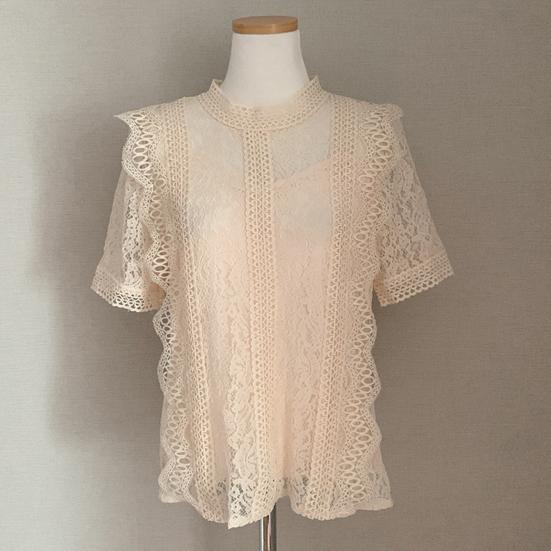 O-neck Short Sleeve Loose Summer Blouse Casual Lace Hollow Out Elegant Shirt Workwear