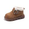 Children's cotton boots Birkenstock wool shoes 2025 winter new boys and girls thickened cotton shoes piled warm snow boots