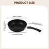 6 Pieces Stainless Steel Ergonomic Handle Portable Nonstick Pan Saucepan Pots and Pans Set Kitchen Cooking Set for Kitchen Home