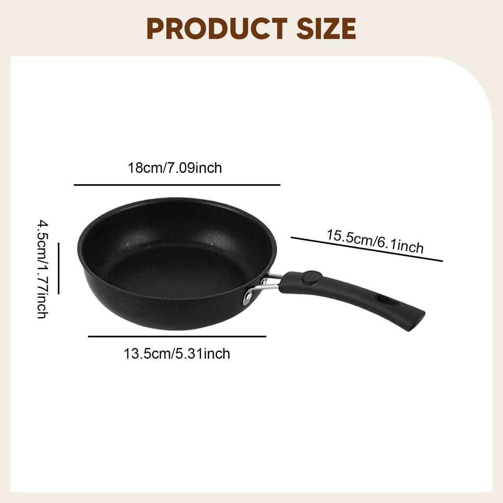 6 Pieces Stainless Steel Ergonomic Handle Portable Nonstick Pan Saucepan Pots and Pans Set Kitchen Cooking Set for Kitchen Home
