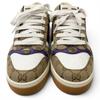 Pristine GUCCI Low Cut Sneakers Screener Beige GG Canvas Mens 6 812638 Used
